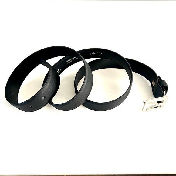 Fendi UNISEX  Squared FF Leather Belt EUC - Picture 9 of 12